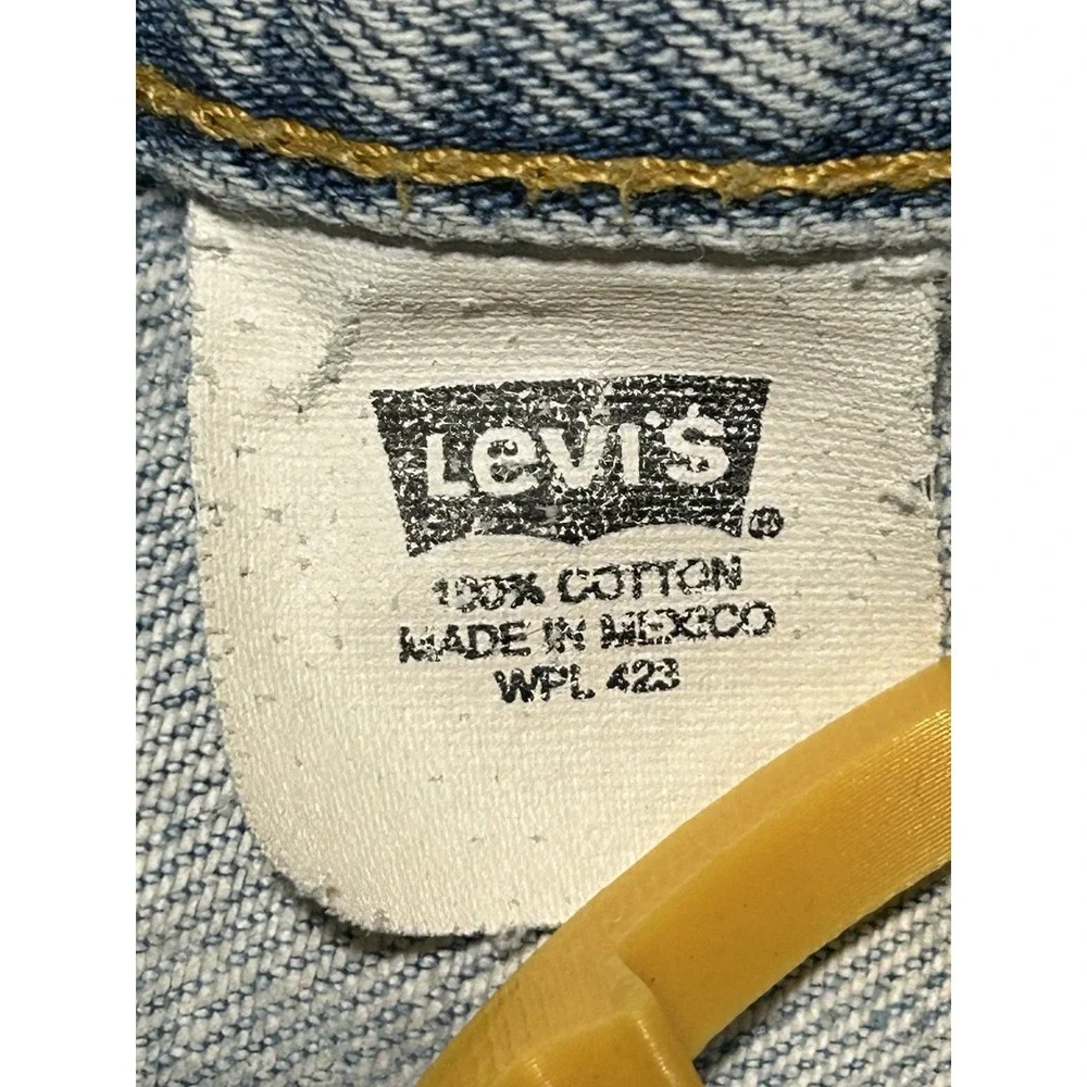 Vintage Y2K 2005‎ Levis 501xx Thrashed Distressed Button Jeans 36x34 Punk Grunge